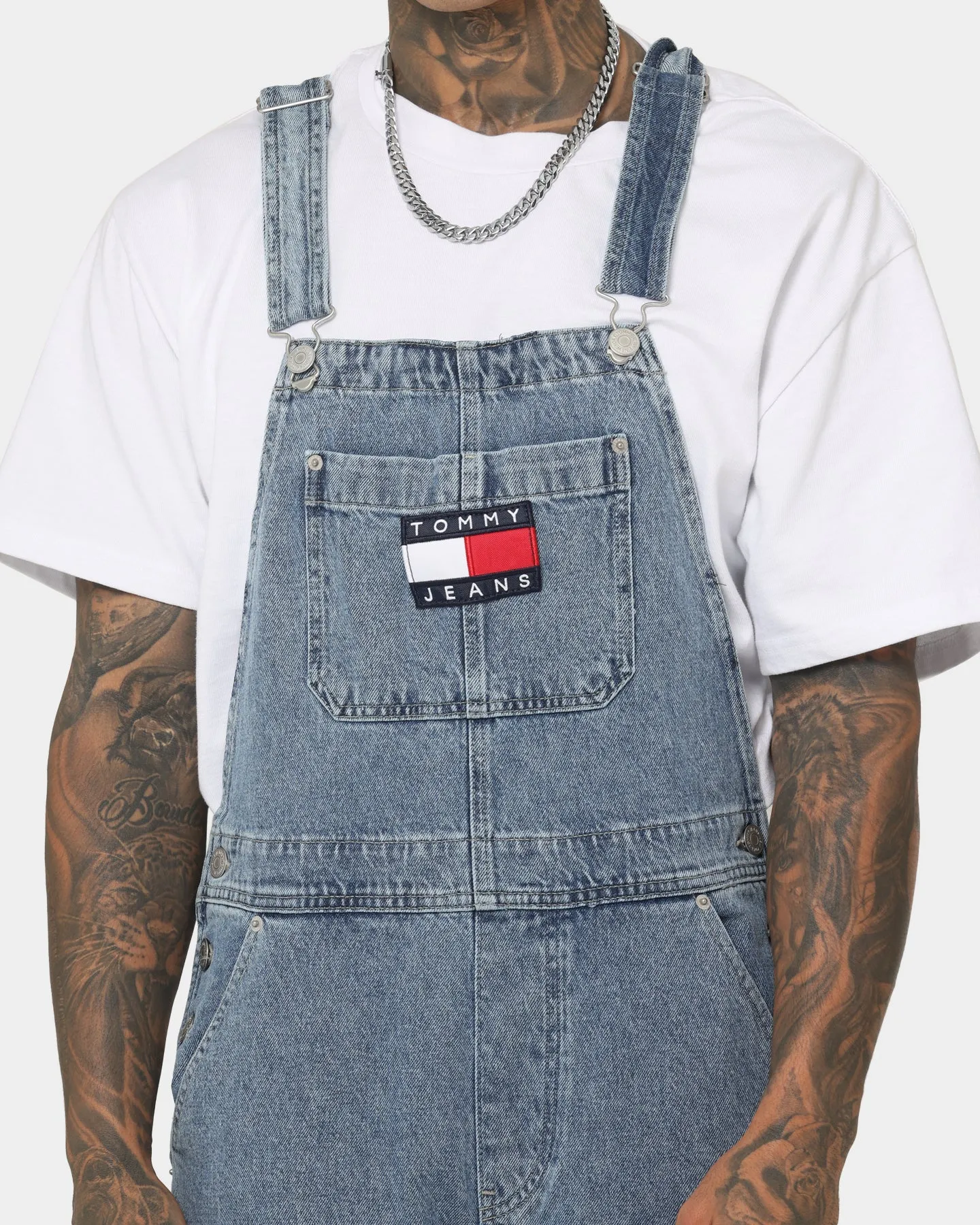 Tommy Jeans TJM Denim Dungaree Denim Light