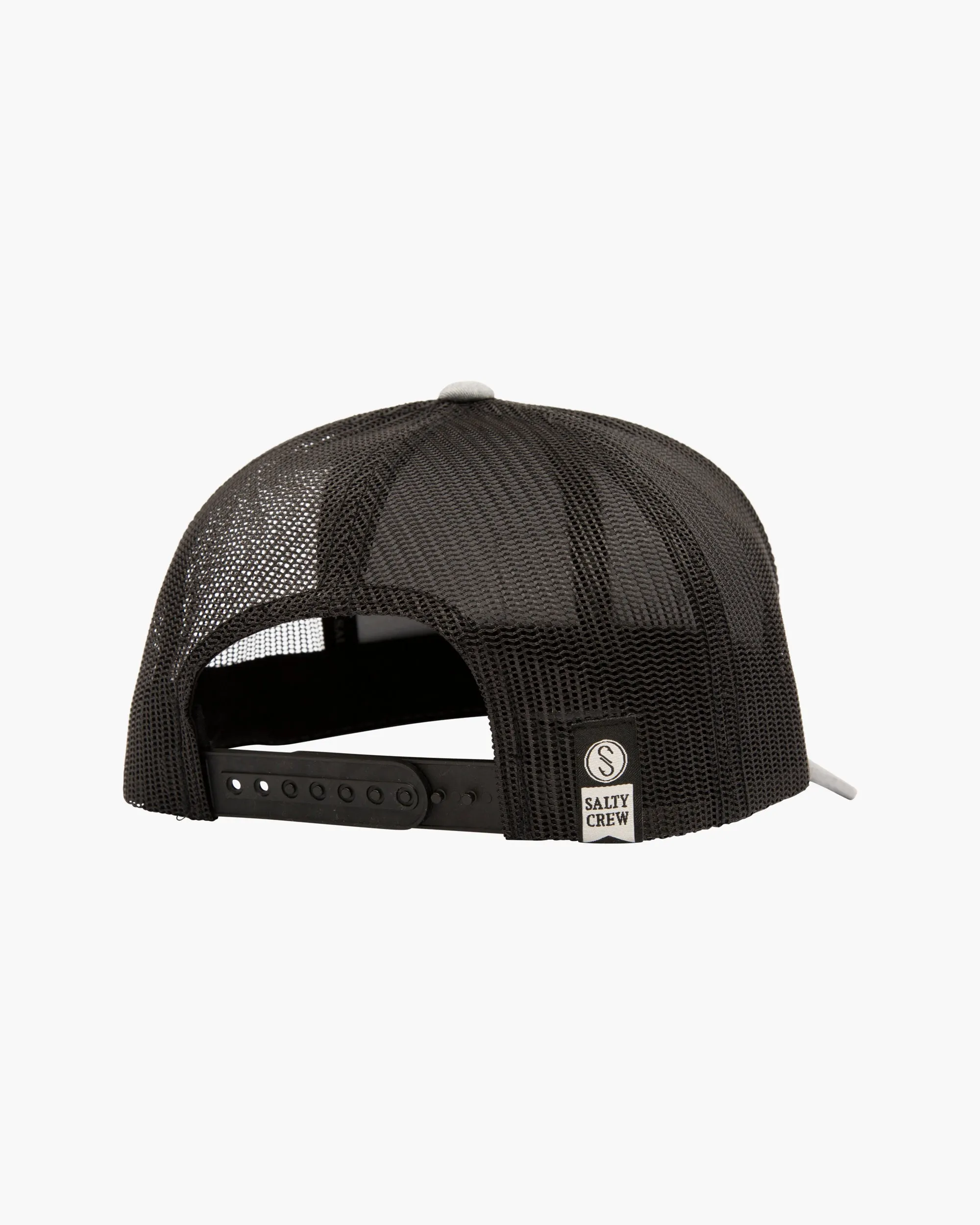 Topstitch Heather Grey/Black Retro Trucker