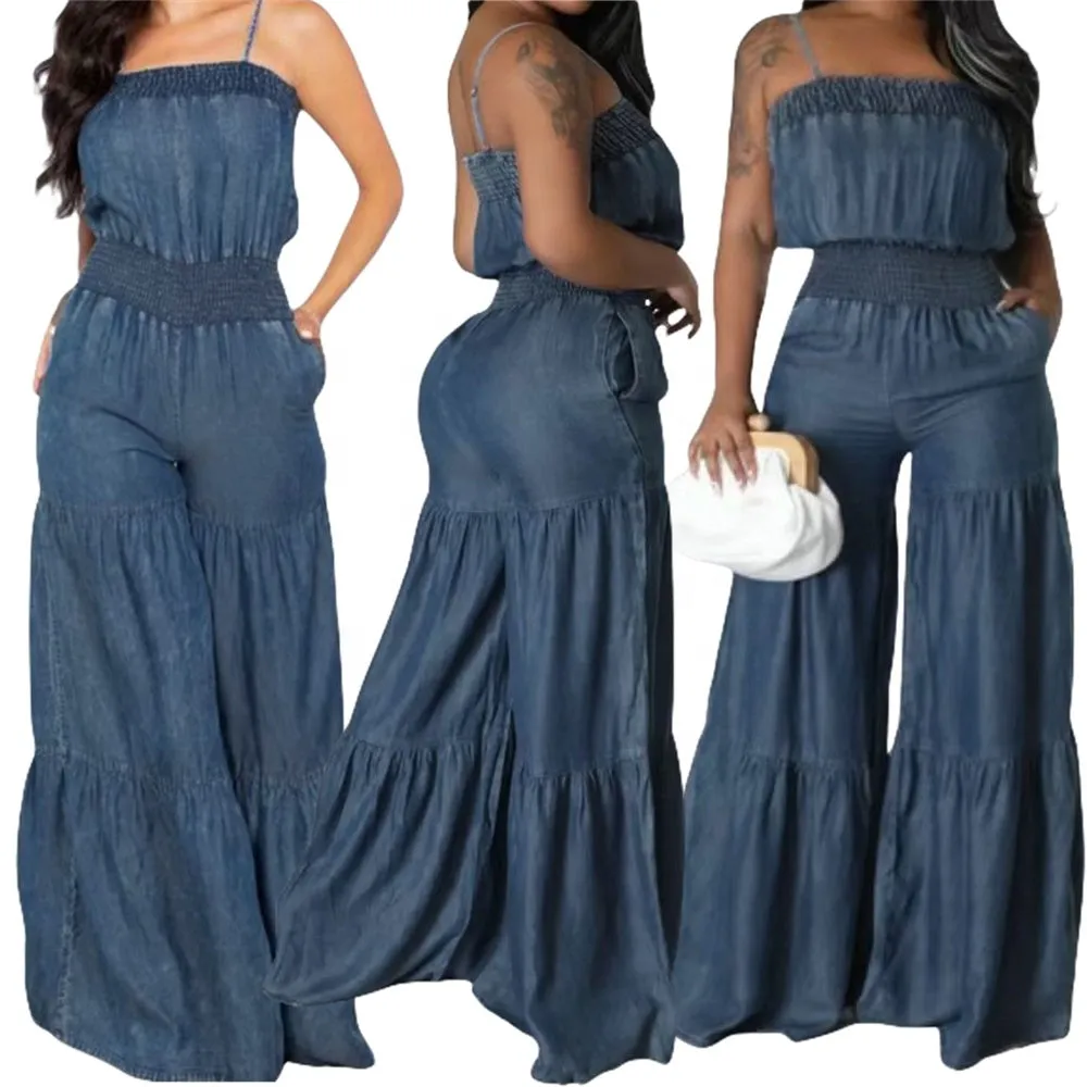 Women Fashion  Denim  Jeans Jumpsuit