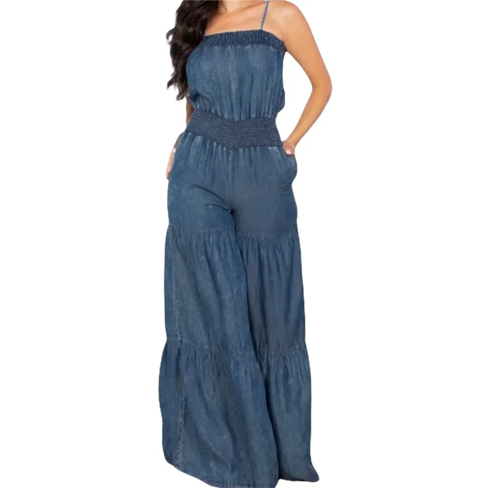 Women Fashion  Denim  Jeans Jumpsuit