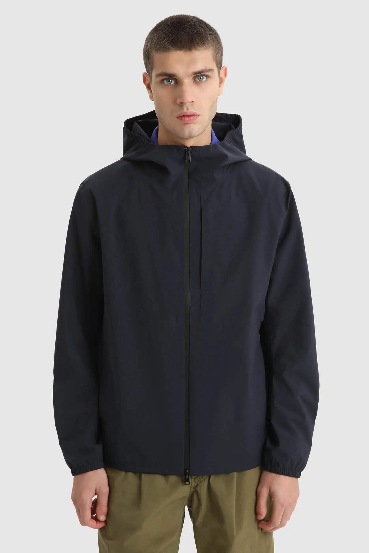 Woolrich Pacific Two-Layer Ultralight Jacket Melton Blue