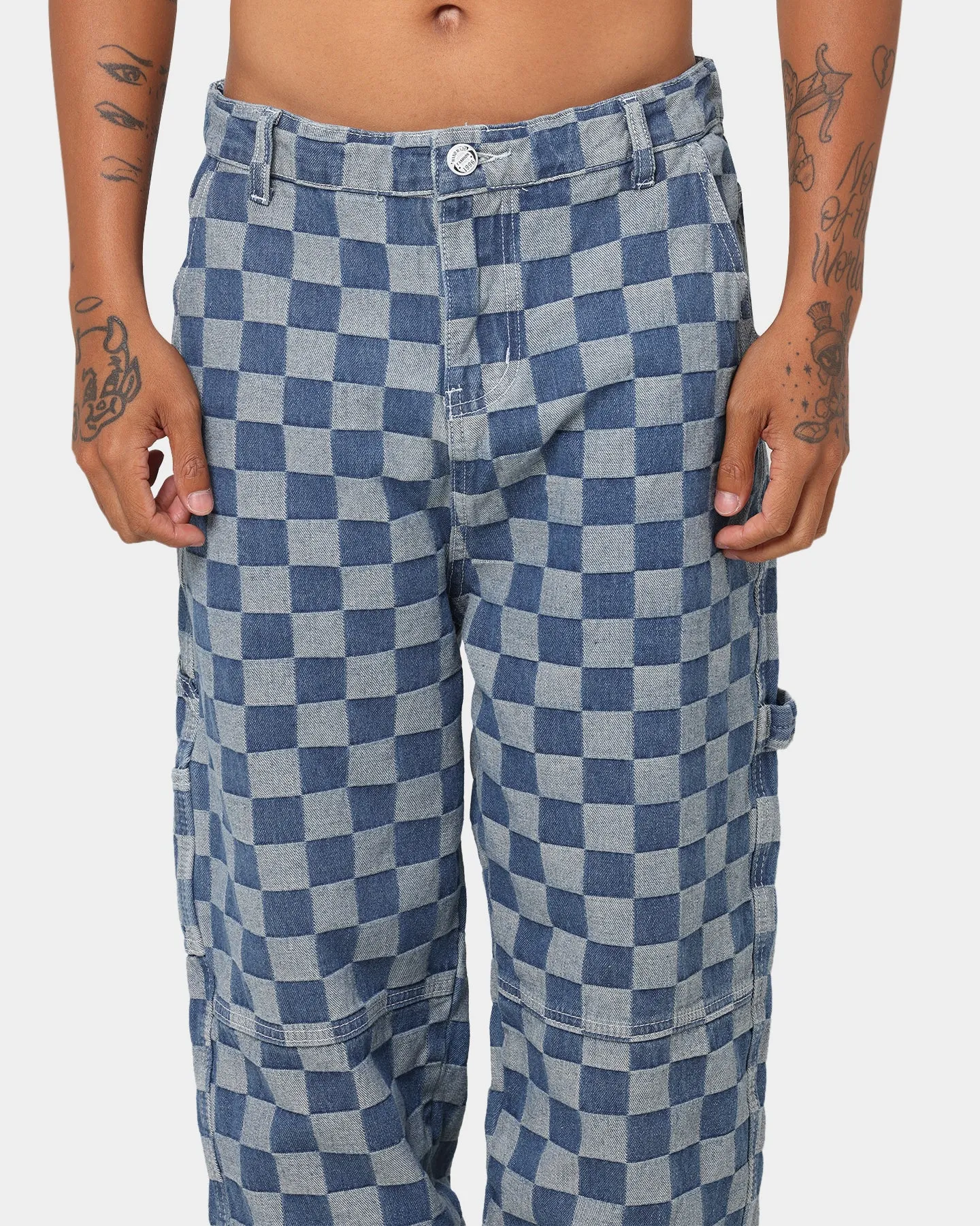 XXIII Turi Check Jeans Blue