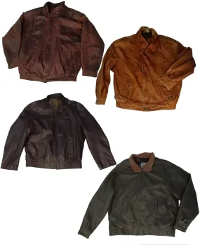 Y2K Rewind: Vintage Bomber Leather Jacket Bundle🧥✨